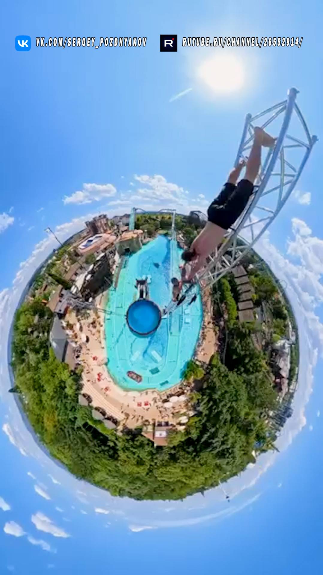 Мой друг рискует - прыжок в стойке на руках с высоченной вышки в мини-бассейн! смотреть онлайн