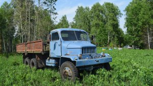 Старый грузовик Praga V3S на ходу! Звук двигателя Tatra-912/The old Praga V3S truck is on the move!