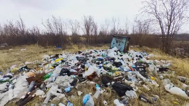 Прогулка на природе среди помойки. Перекресток на Оганер и Норильск. смотреть онлайн
