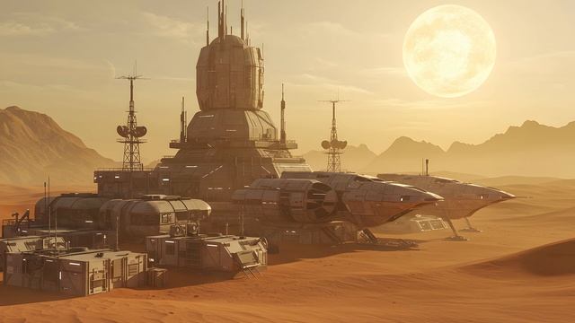 DESERT WORLD ｜ Dark Dystopian Ambient ｜ Alien World Soundscape ｜ Dystopian Ambience, Background