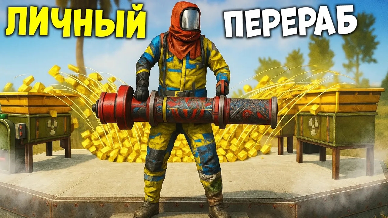 МОЙ ЛИЧНЫЙ ПЕРЕРАБОТЧИК! Приносит Мне Серу И МВК в Раст / Rust смотреть онлайн