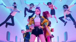 Кей поп Охотницы на демонов.
песня.