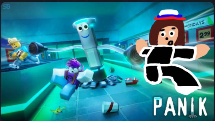 *Роблокс игра паника* Roblox Panik.  Было страшновато.

2 часть на 48 просмотра и 4 лайка.