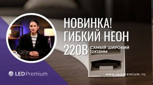 Новый гибкий неон 220В от LEDPremium. Яркое свечение и новые формы для наружного освещения.