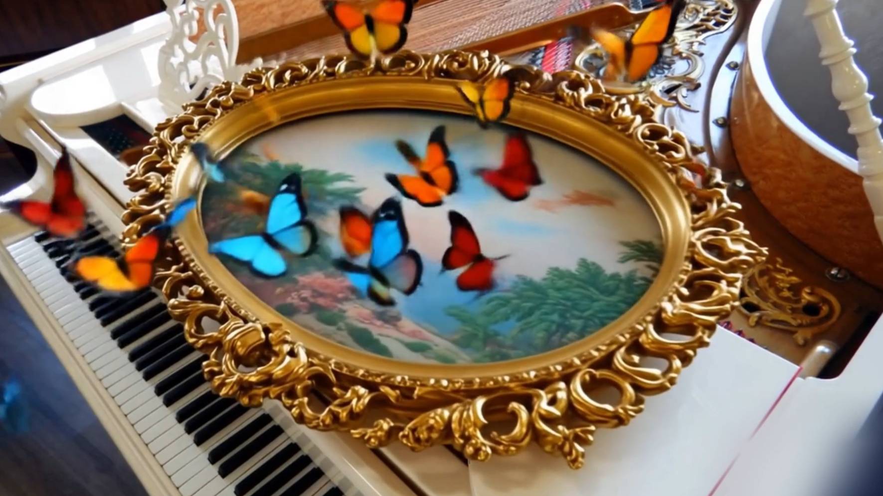 Белый кабинетный рояль C. M. Schröder смотреть онлайн