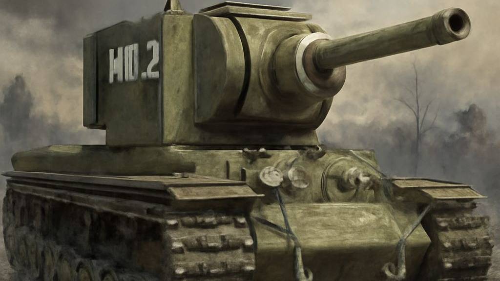 С самого начала боя КВ-2 разошёлся и начал уничтожать всех врагов, но под конец боя устал. смотреть онлайн