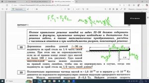 Разбор задания 22 Деревянная линейка длиной 90 см выдвинута за край стола
