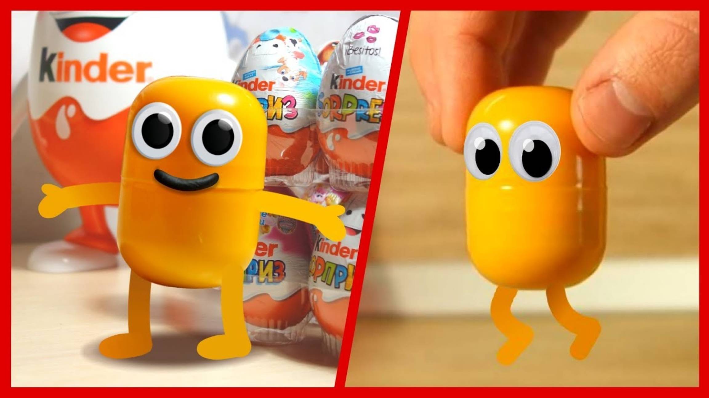 Живая капсула. 3 серии подряд. Открываем киндер сюрпризы.