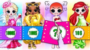 Барби против среды Экстремальный макияж из ботаника в русалку DIY play doll paper