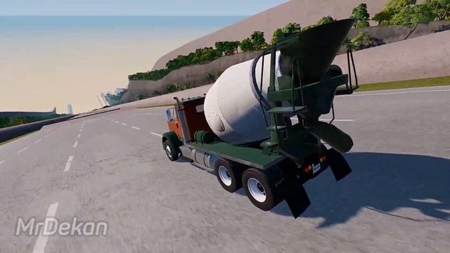 Cars VS Dangerous Slope 1 - BeamNG Drive