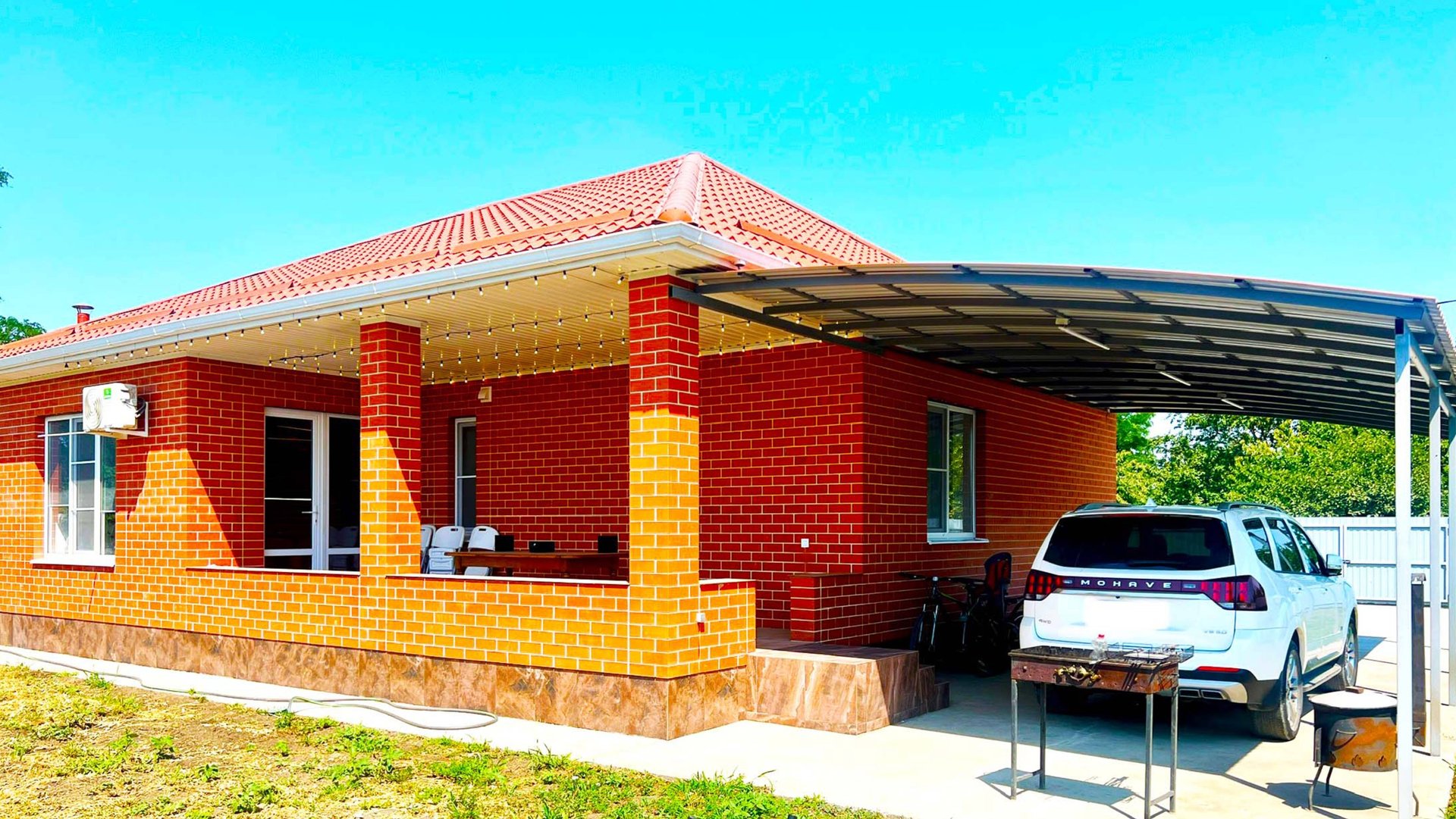 Кирпичный дом с мебелью, террасой и двумя санузлами — до моря 2 часа, до Краснодара 30 км смотреть онлайн