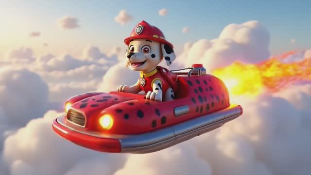 Щенячий патруль, Скай, Маршал, Эверест, Гончик, Крепыш и Роки стали супер героями смотреть онлайн