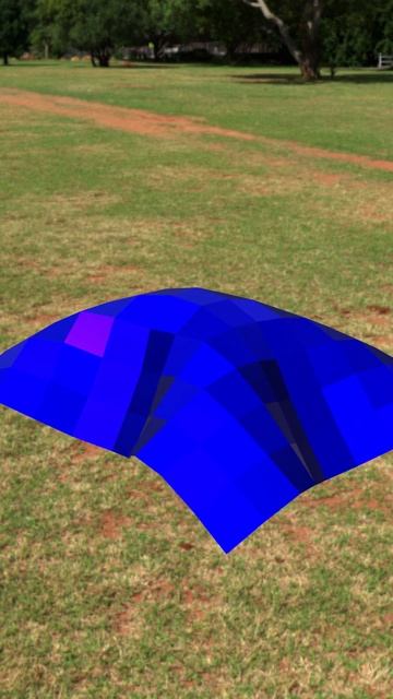 Поверхность с разным количеством полигонов! Анимация Blender смотреть онлайн