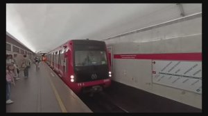 Поездка по Кировско-Выборгской линии на составе 81-722.1/723.1/724.1 "Юбилейный" (07.07.2024)