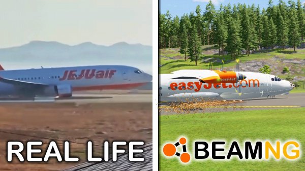 Крушения самолетов на реальных событиях #8 | Beamng drive