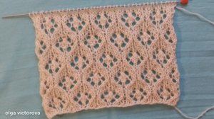 497 АЖУРНЫЙ ЦВЕТОЧНЫЙ УЗОР СПИЦАМИ Вязание Узоры спицами