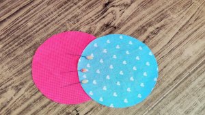 Всего 2 круга и подарок готов - просто, красиво и бюджетно. Лоскутное шитье для начинающих