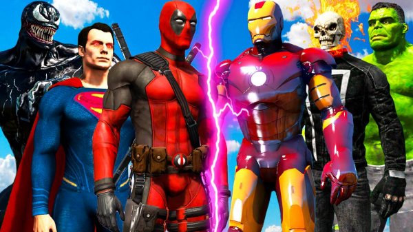 Epic Superhero Battles Animation/ Эпичные битвы супергероев (Hulk, Sonic, Flash, Iron Man, Venom)