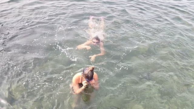 Крым25.Чистая Прозрачная вода с высоты 1.5 метра.