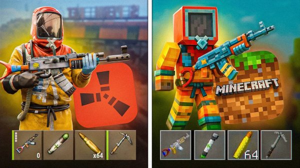 Раст, но в Майнкрафте 😱 Лучшая копия Rust на ПК