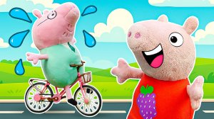 Папа Свин стал толстеньким! Свинка Пеппа помогает ему стать стройнее!
