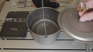 Boundless Voyage Ti2045C Лучшая кастрюля из титана для туризма, походов и кемпинга.