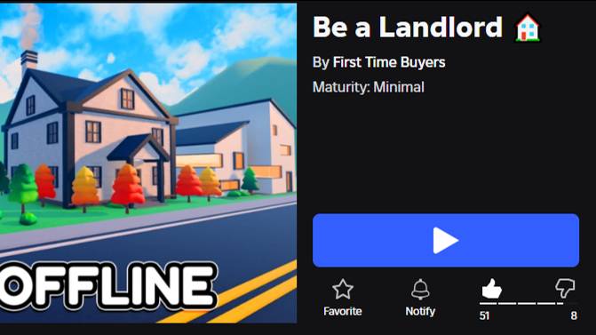 Be A Landlord|Roblox Game