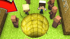 ПРО И НУБ НАШЛИ золотую КРУГЛУЮ ЯМУ В minecraft что скрывает данная яма? ТРОЛЛИНГ ЛОВУШКА МАЙНКРАФТ