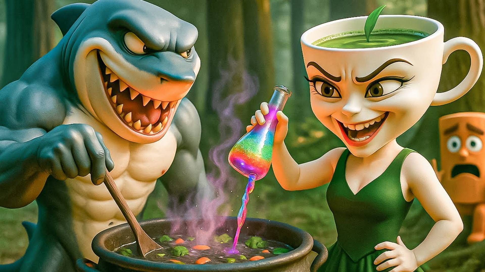 СПАСЕНИЕ ТУТ ТУН САХУР и БАЛЕРИНЫ КАПУЧИНЫ от ЗЛОГО ЛУЧШЕГО ДРУГА ДЕТСТВА! Смешная анимация ужасов смотреть онлайн