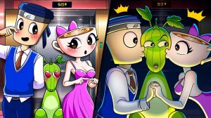 Любовь в лифте… Подожди, это Трик-Трак-Барабум?! БОЖЕ мой! | Спрунки