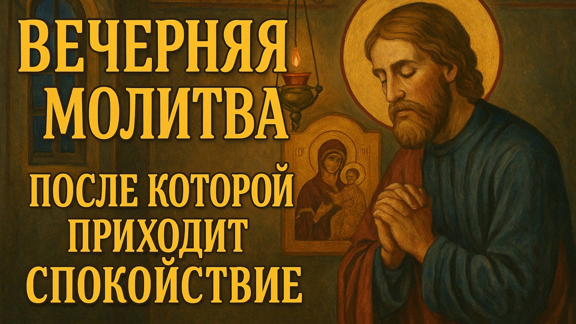 Вечерняя молитва спокойствия смотреть онлайн