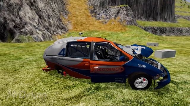 Cars VS Falling Concrete Blocks 1 - BeamNG Drive