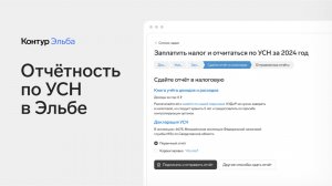 Как в Эльбе вести учёт на УСН