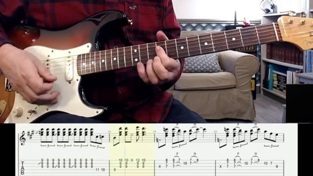 Eric Clapton Style Blues in A(guitar cover,tab,backing track) смотреть онлайн