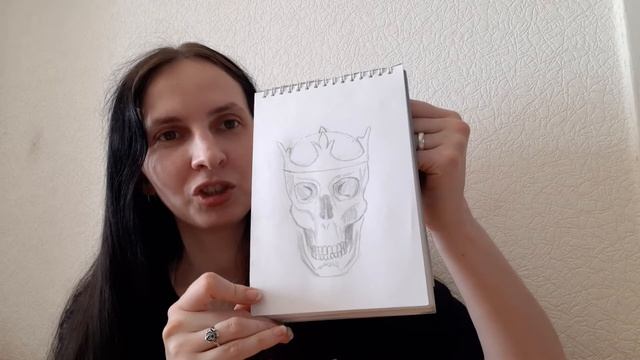 Обзор на скетчбук с котом и хаски