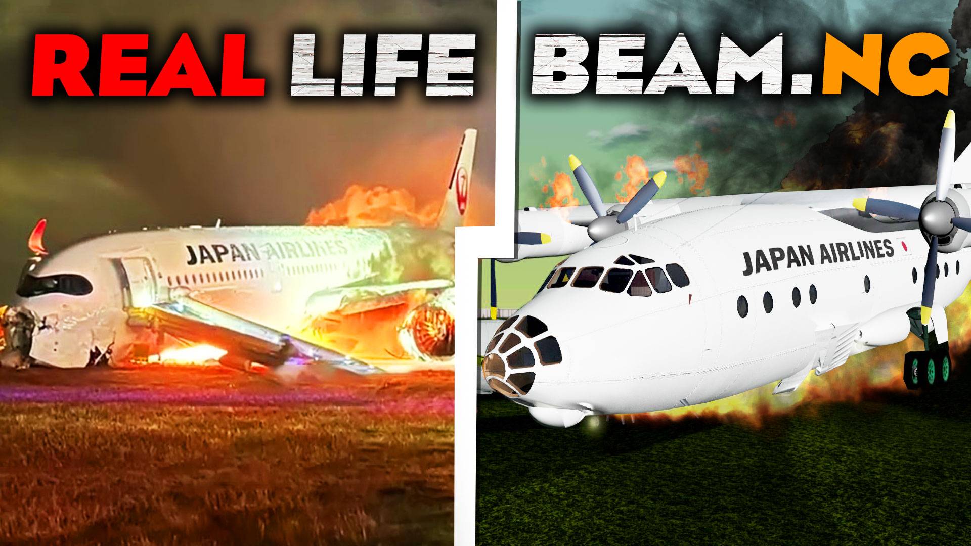 Крушения самолетов на реальных событиях BeamNG Drive 4