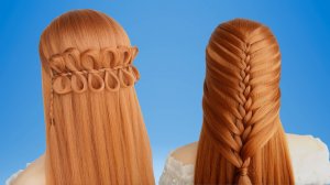 Простые и потрясающие прически | Простые прически с косами для учебы или работы