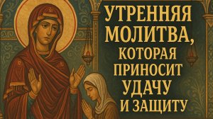 Утренняя молитва которая приносит удачу и защиту