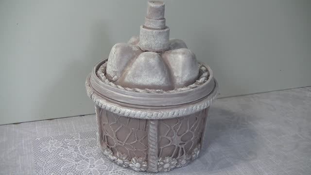 Вторая жизнь пластиковому ведру . Шкатулка из ведра . смотреть онлайн