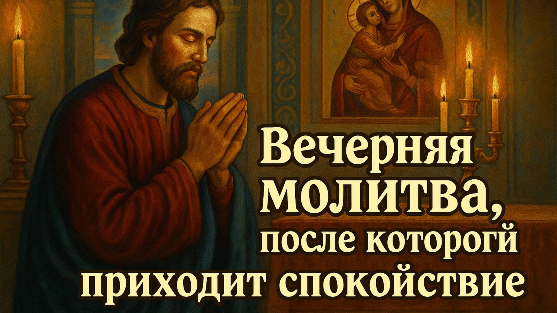 Вечерняя молитва, после которой приходит спокойствие смотреть онлайн