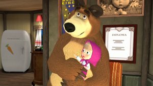 Маша и медведь. Спокойной ночи. мультфильм игра