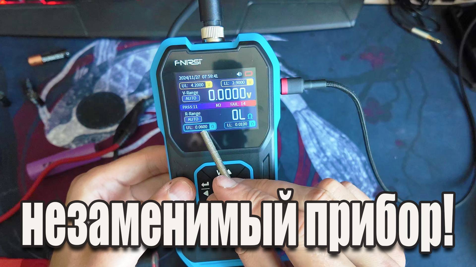 🔋 FNIRSI HRM10 — тестер аккумуляторов и конденсаторов: обзор, функции смотреть онлайн