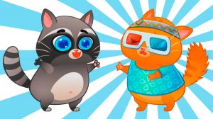 Суровый КОТИК БУБУ #107. Встреча с енотом мошенником. Мультик ИГРА про котят на канале Игрули TV