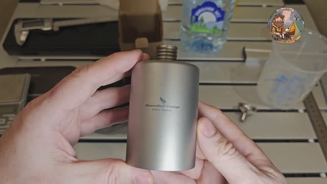 Boundless Voyage  Ti3068D удобная и красивая фляга из титана 200 мл