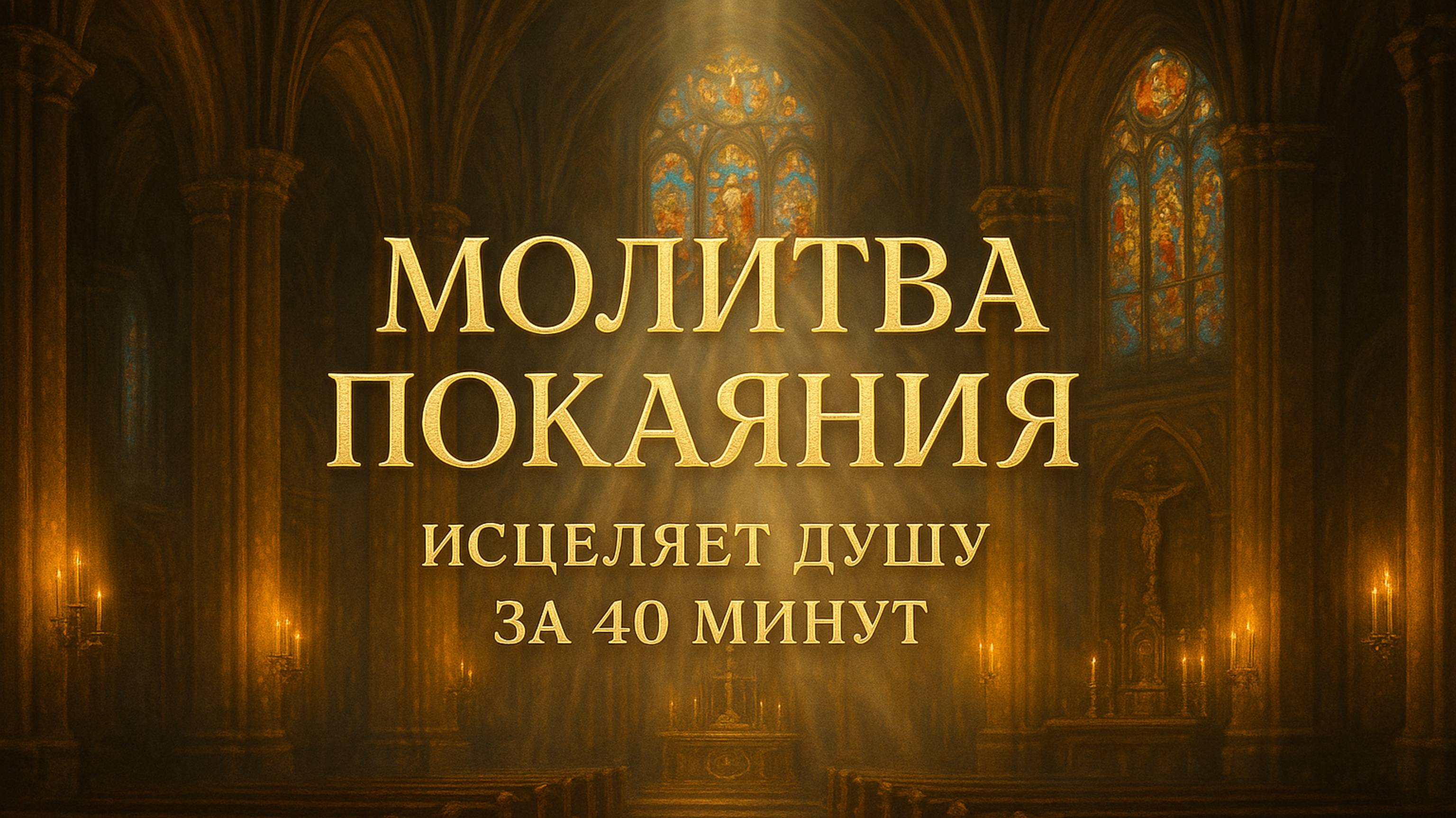 Молитва ПОКАЯНИЯ - исцеляет душу за 40 минут смотреть онлайн