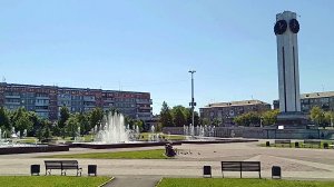 Магнитогорск, фонтаны на площади Народных гуляний и площади Торжеств (01.08.2025)