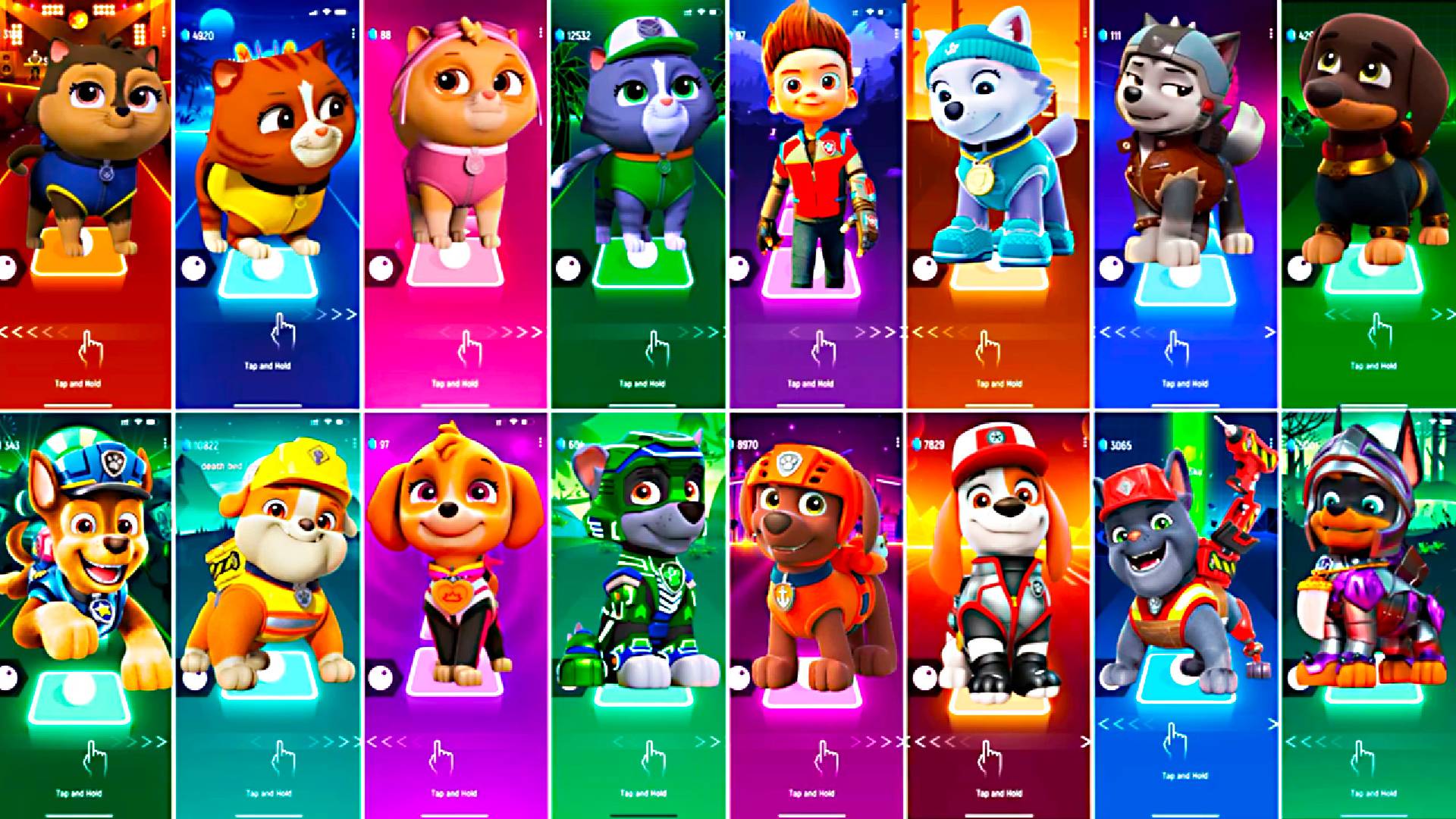 Paw Patrol All Video Megamix CHASE VS RUBBLE VS SKYE VS ROCKY смотреть онлайн