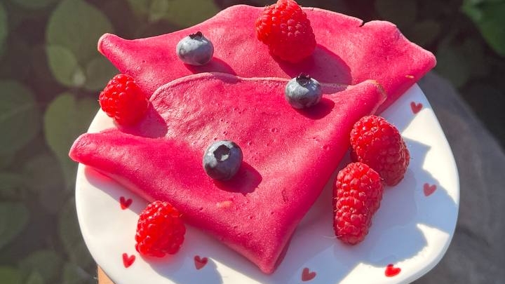 Ах какие розовые блинчики