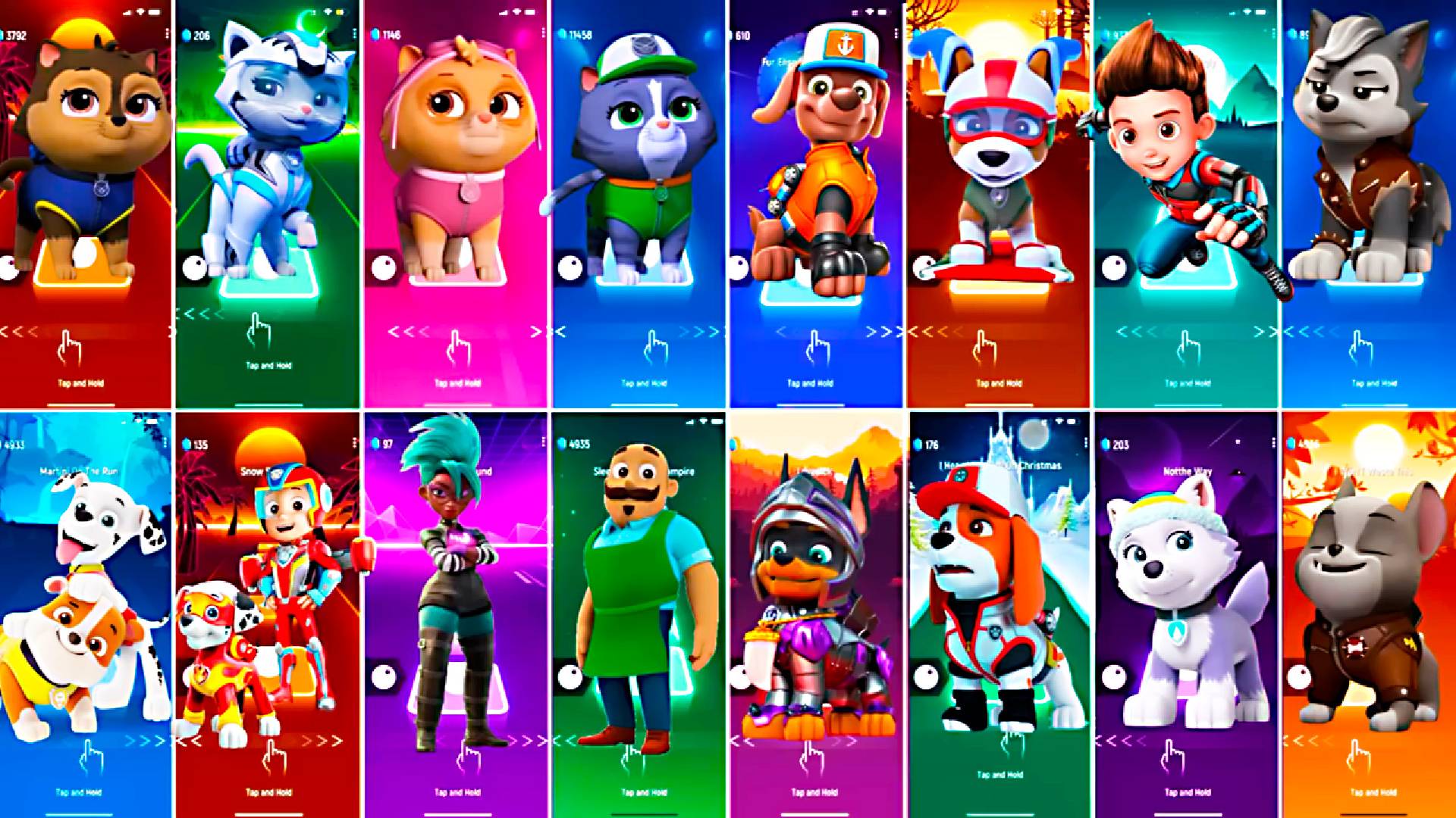 Paw Patrol All Video Megamix CHASE VS SKYE VS ROCKY VS ZUMA смотреть онлайн