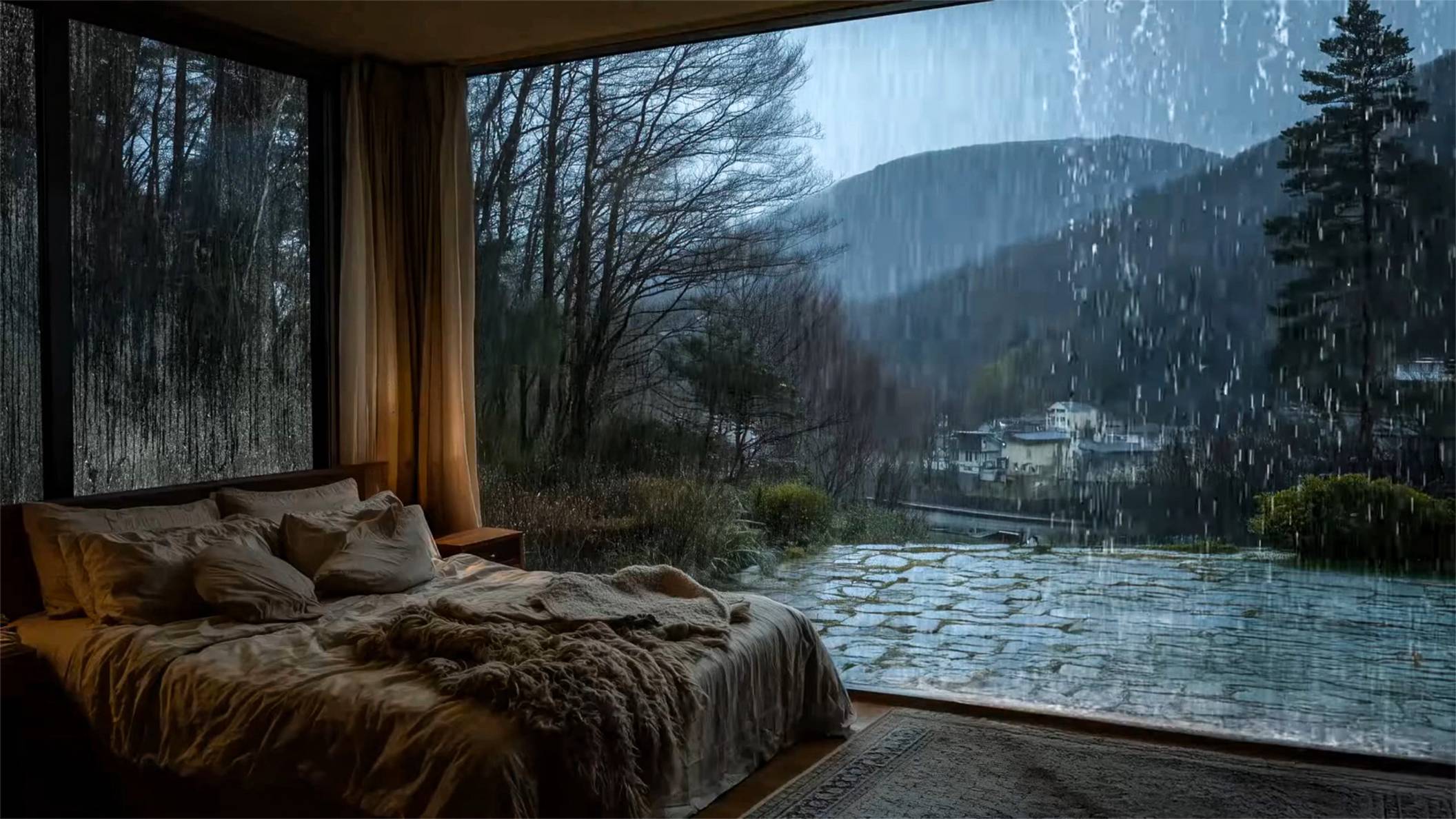Звуки Дождя в Горах | Уютное Утро в Тишине, Шум Дождя для Сна смотреть онлайн